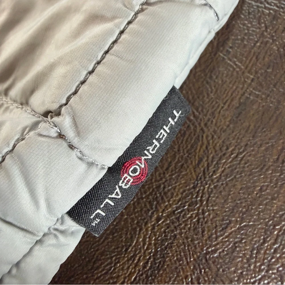 The North Face Kids Gray Hooded Puffer Jacket